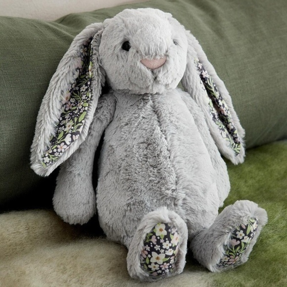 NWT Jellycat Blossom Silver Bunny 'Bloom'  Small​